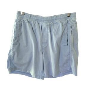 Birddogs Classic Lined Oxford Shorts 7 Inch Inseam Men's Large Light Blue